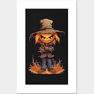 Monty the Cute Scarecrow - Halloween 2023 Posters and Art